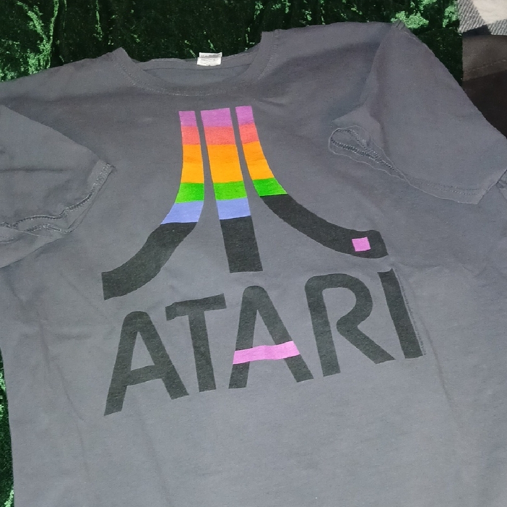 Adults Gray T-Shirt with Rainbow Logo